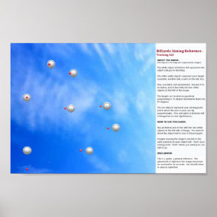 Biljart gericht op referentie - Opleidingssteun Poster