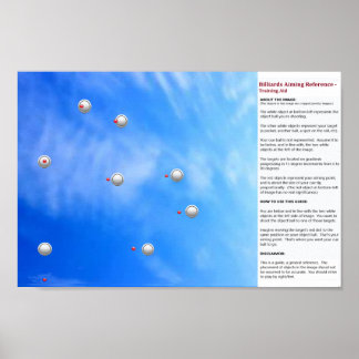 Biljart gericht op referentie - Opleidingssteun Poster