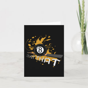 Biljart geschenken - ik raakte dat kaart