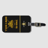 Biljart Gezegde Highlighting Pool Game Pride Bagagelabel (Voorkant (horizontaal))