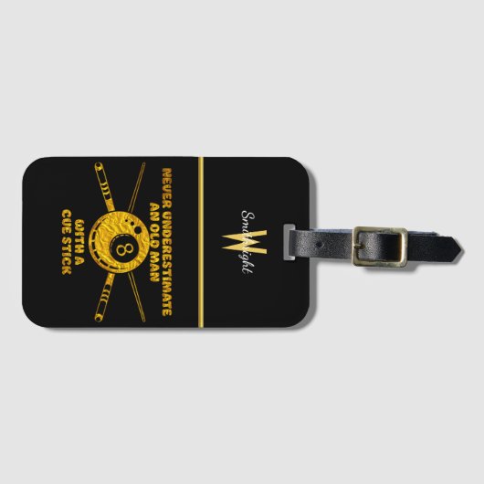 Biljart Gezegde over ervaring en vaardigheden Bagagelabel (Voorkant (horizontaal))