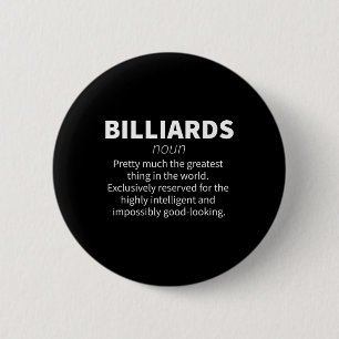 Biljart Grappige Definitie Pool Snooker Speler Gif Ronde Button 5,7 Cm