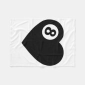 Biljart Hart Liefde Pool Speler Valentijn Poll Bal Fleece Deken (Voorkant (Horizontaal))