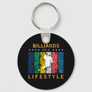 Biljart Het is een Lifestyle Funny T-shirt - Pool Sleutelhanger