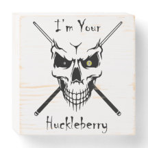 Biljart houten doos teken