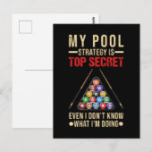 Biljart Humor Grappige 8 Ball Speler Briefkaart (Voorkant / Achterkant)
