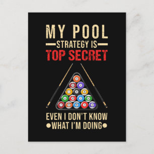 Biljart Humor Grappige 8 Ball Speler Briefkaart