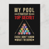 Biljart Humor Grappige 8 Ball Speler Briefkaart (Voorkant)