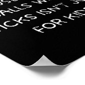 Biljart Humor raken is niet alleen voor kinderen Poster (Hoek)