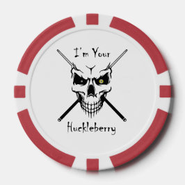 Biljart "Ik ben je Huckelberry" Poker Chip