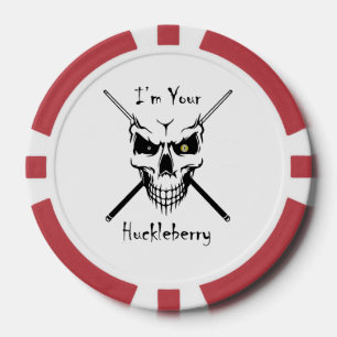 Biljart "Ik ben je Huckelberry" Poker Chip