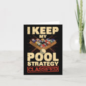 Biljart Ik houd mijn zwembad strategie Geclificeer Kaart (Voorkant)
