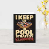 Biljart Ik houd mijn zwembad strategie Geclificeer Kaart (Gele Bloem)