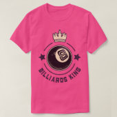 Biljart Koning 8Bal Retro Snooker 1 T-shirt (Design voorkant)