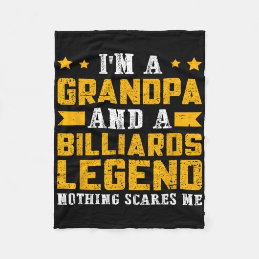 Biljart Legend Opa Fleece Deken (Voorkant)