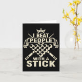 Biljart liefhebber Ik versla mensen met een stok z Kaart (Gele Bloem)