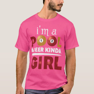Biljart Meisje Pool Billards Snooker Vrouwen T-shirt