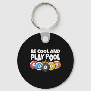 Biljart of Billard Be Cool Speel zwembad Funny Poo Sleutelhanger