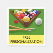 Biljart papieren servetten (Voorkant)