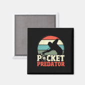 Biljart Pocket Predator 8 Ball Funny Mannen Retro Magneet (Voorkant / Achterkant)