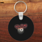 Biljart Pool 8 Ball S Sleutelhanger (Voorkant)