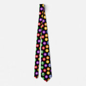 Biljart Pool Ballen Patterned Stropdas (Achterkant)