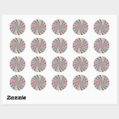 Biljart / Pool Balls Vortex: Ronde Sticker (Vel)
