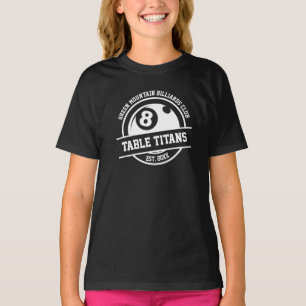 Biljart Pool Club Team League Naam Jaar Sponsor T-shirt