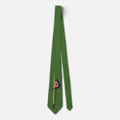 Biljart Pool Cue en Rack Necktie Stropdas (Voorkant)