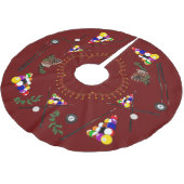 Biljart Pool Cues Kerstmis Kerstboom Rok (Gekanteld)