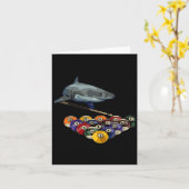 biljart pool haai ontwerp kaart (Gele Bloem)