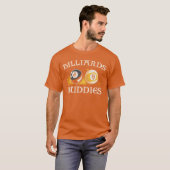 Biljart Pool Speler Bal Vrienden Grappig T-shirt (Voorkant volledig)
