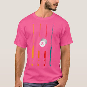 Biljart Pool Speler Kleding Biljart T-shirt