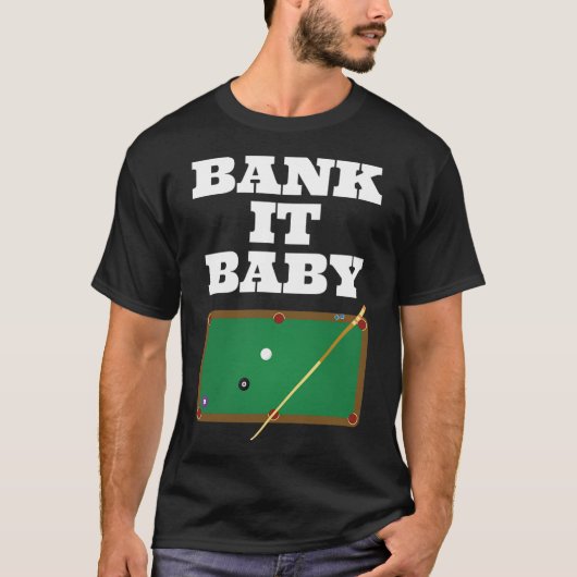 Biljart Pool Speler Shirt Gift Mannen Vrouwen Bank (Voorkant)