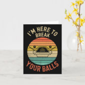 Biljart poolspeler biljart hier om je leven te bre kaart (Gele Bloem)