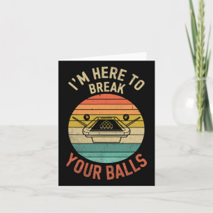 Biljart poolspeler biljart hier om je leven te bre kaart