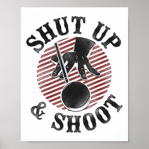 Biljart poolspeler LL zwijgt en schiet Poster