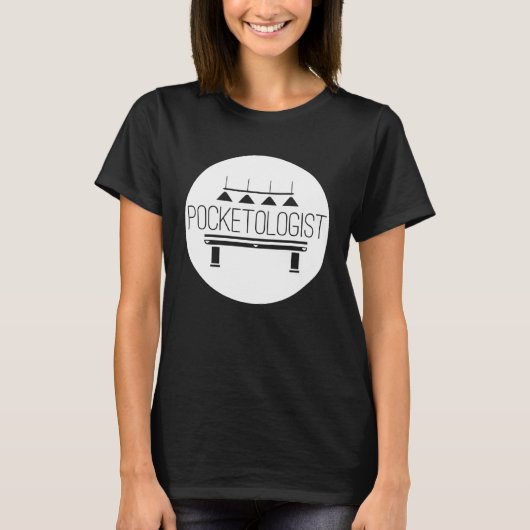 Biljart  pooltafel voor speler t-shirt (Voorkant)