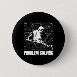 Biljart Probleem Oplossen Spelers Sport Oplossing Ronde Button 5,7 Cm