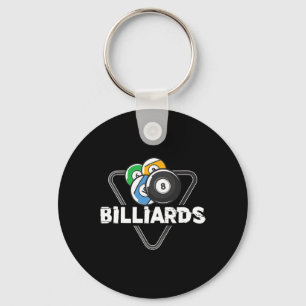 Biljart Rack Biljart Speler Snooker 8 Ball Cue Sleutelhanger