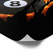 Biljart S Mannen 8 LL Pool S Pool League Poster (Hoek)