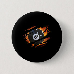 Biljart S Mannen 8 LL Pool S Pool League Ronde Button 5,7 Cm