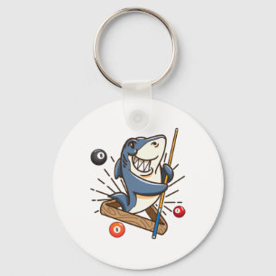 Biljart Shark Hustler Pool Shirten Meisjes Snooker Sleutelhanger