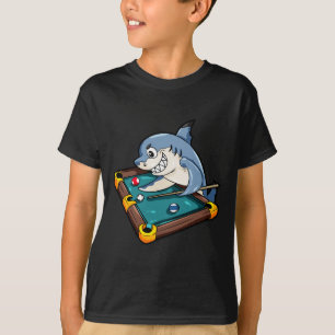 Biljart Shark Pool Snooker Speler Gift T-shirt