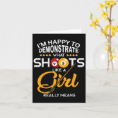 biljart-Shirt Kaart (Gele Bloem)