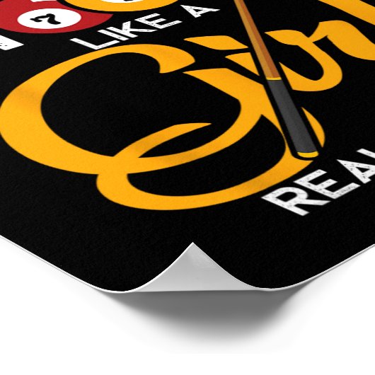 biljart-Shirt Poster (Hoek)