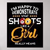 biljart-Shirt Poster (Voorkant)