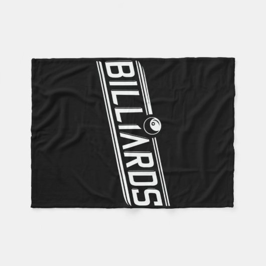 "biljart" - Slank schuin ontwerp Fleece Deken (Voorkant (Horizontaal))