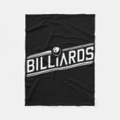 "biljart" - Slank schuin ontwerp Fleece Deken (Voorkant)