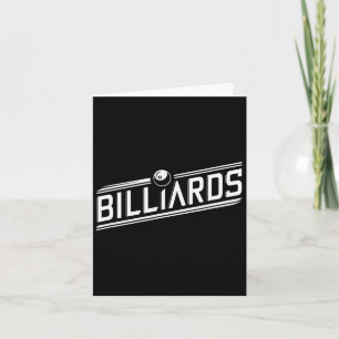 "biljart" - Slank schuin ontwerp Kaart